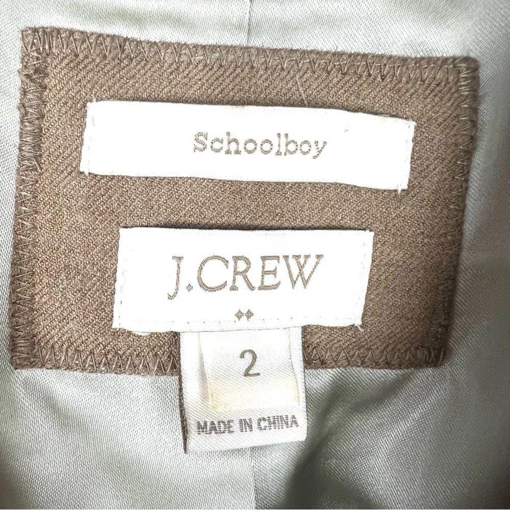 J crew school boy blazer size 2
